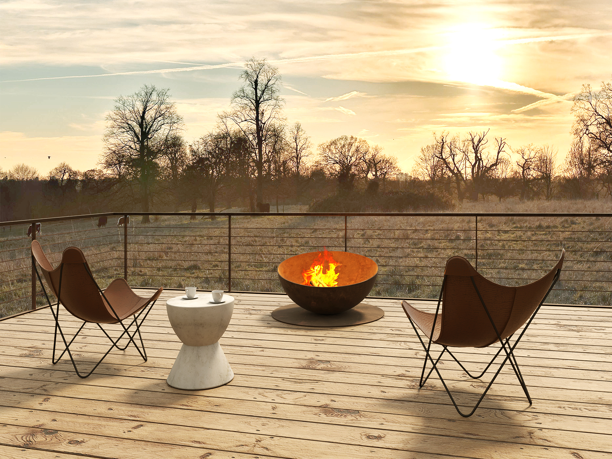 Signi Fires Luna Wood Fire Pit